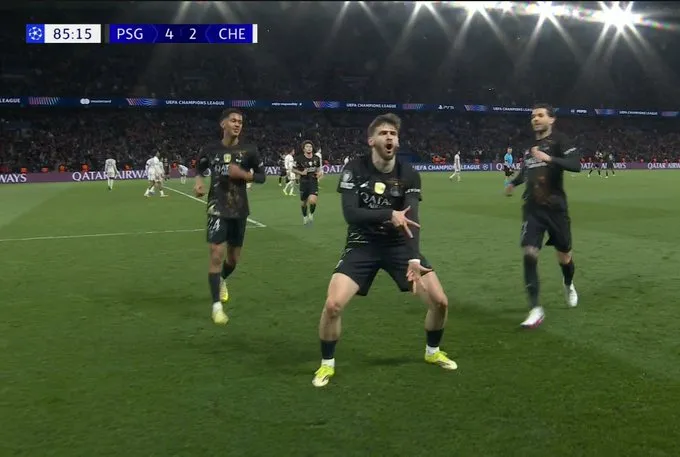 开云体育入口-自2021年以来首次，巴黎在欧冠1/8决赛单场打进4球